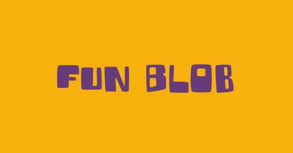 Fun Blob font thumb